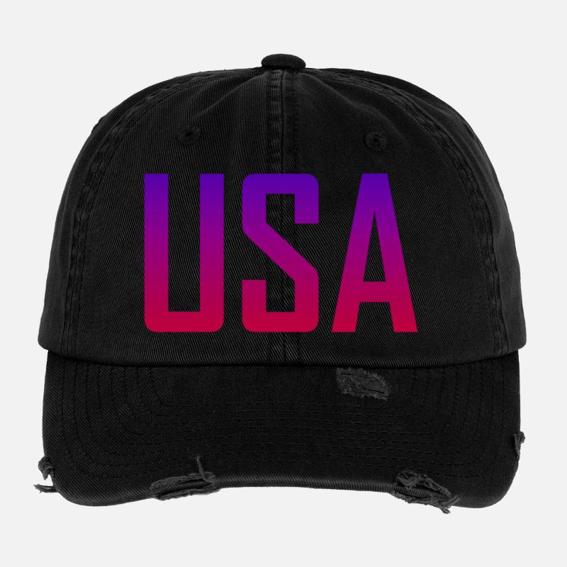 USA Flexfit Vintage Destroyed Cap