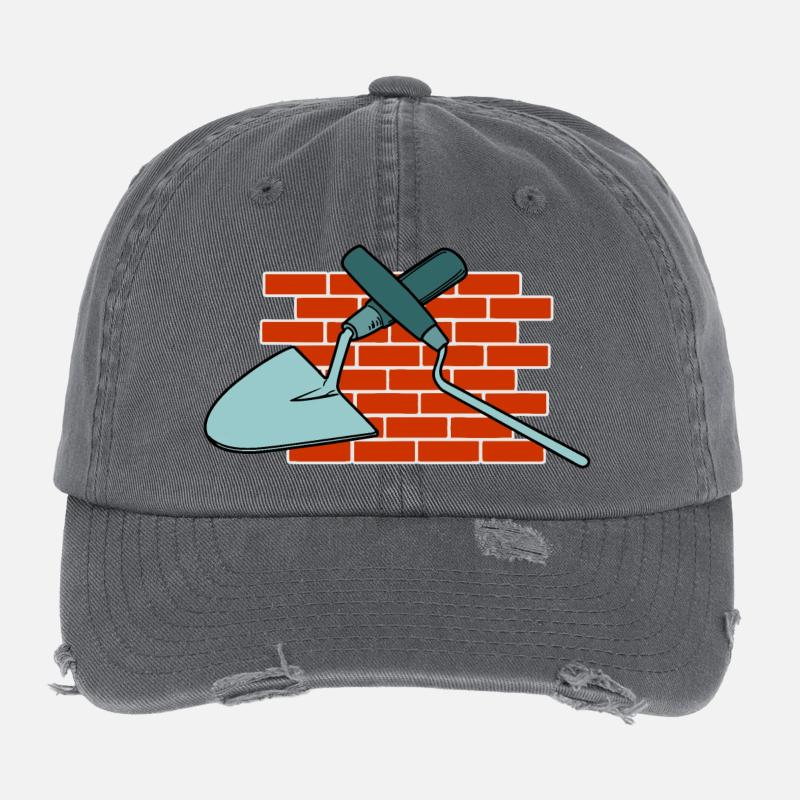 Mur A Joint Clou Et Truelle Casquette vintage effet usé Flexfit