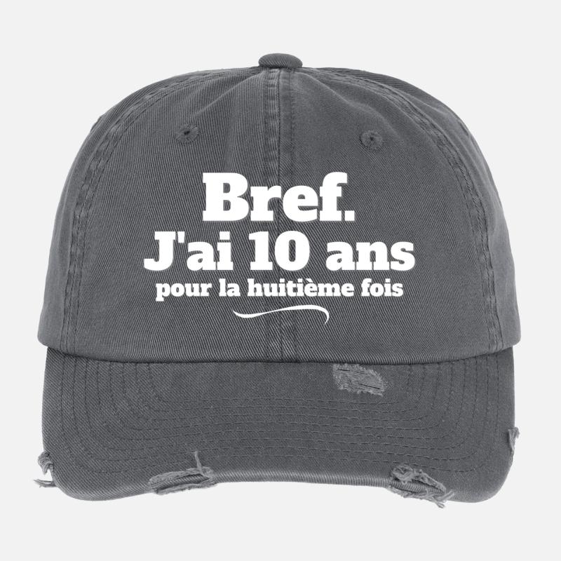 anniversaire 80 ans, j'ai 80 ans, 80 ans Casquette vintage effet usé Flexfit