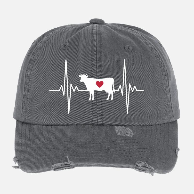 Cow Flexfit Vintage Destroyed Cap