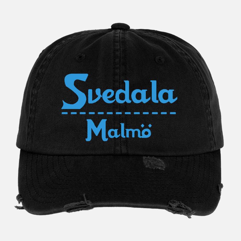 Svedala – Malmö Sky Blue Design Flexfit Vintage Destroyed Cap