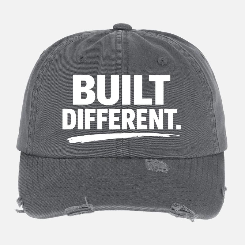 Built Differently Flexfit Vintage Destroyed Cap