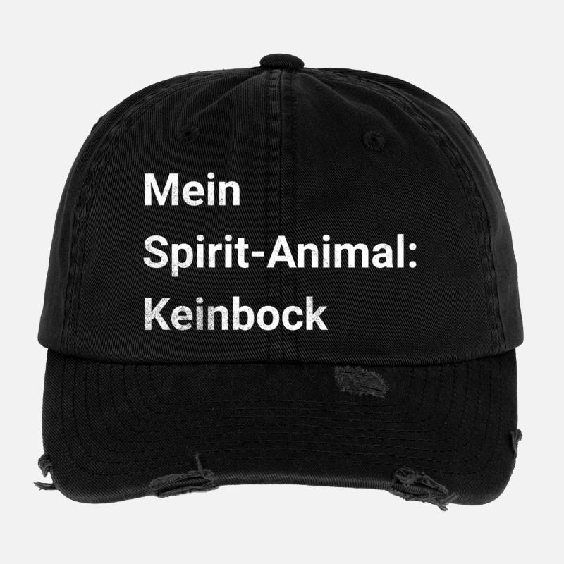 Sarkasmus12 - Flexfit Vintage Destroyed Cap - Schwarz