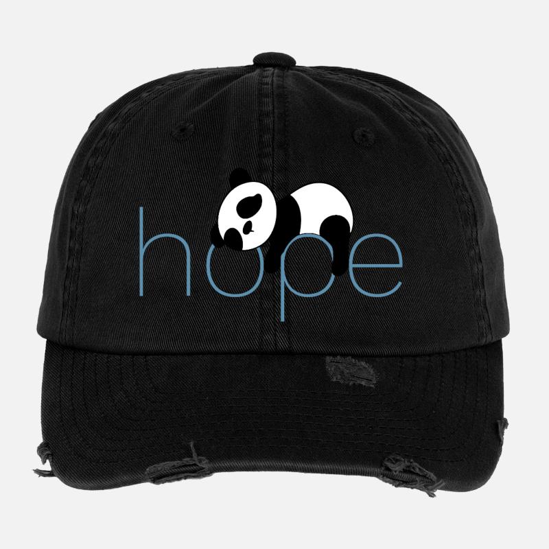 Hoffnung in Pandas Flexfit Vintage Destroyed Cap