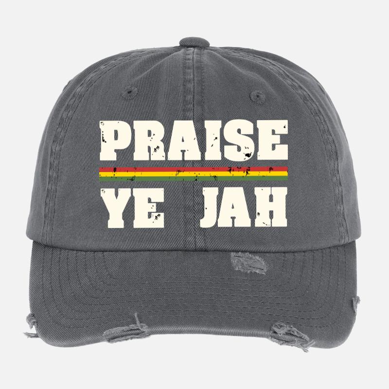 Praise Jah Flexfit Vintage Destroyed Cap