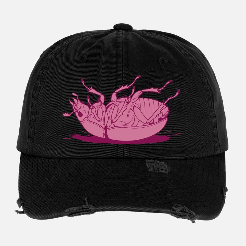 Cafard renversé Casquette vintage effet usé Flexfit
