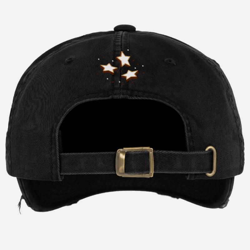 A rolling pin and a gingerbread man Flexfit Vintage Destroyed Cap
