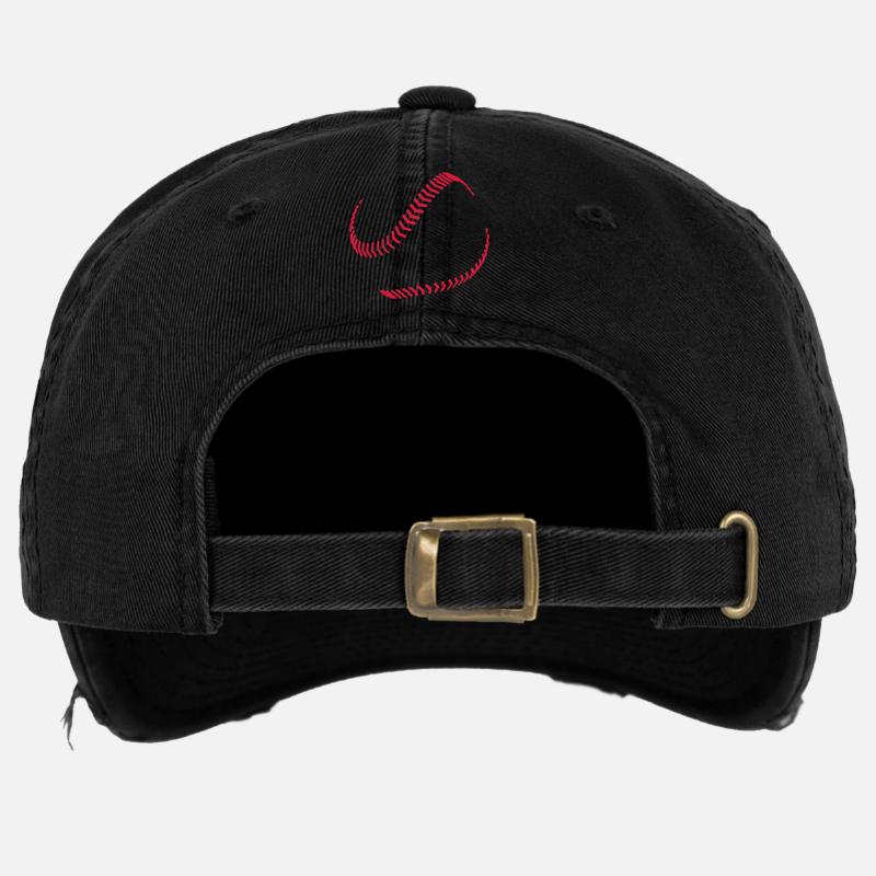 baseball - Flexfit Vintage Destroyed Cap - Schwarz