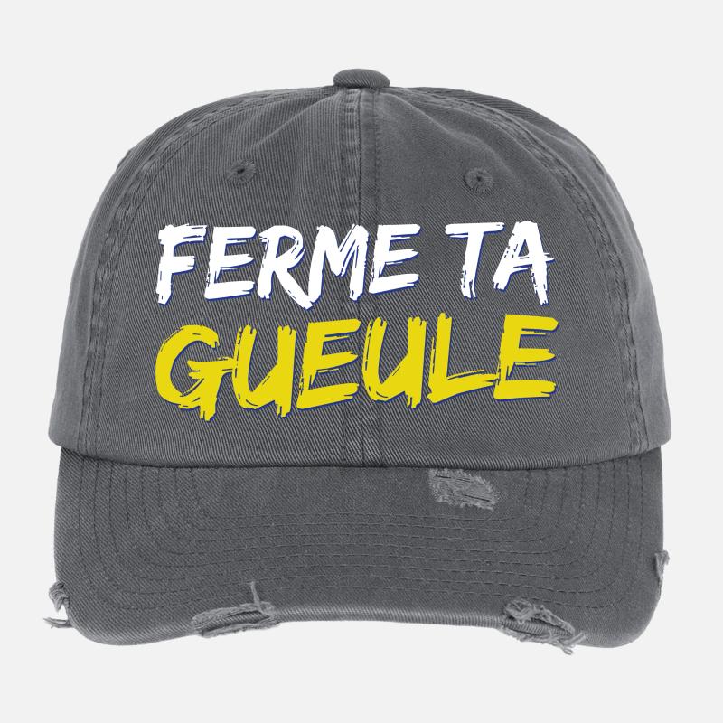 Ferme ta gueule Casquette vintage effet usé Flexfit