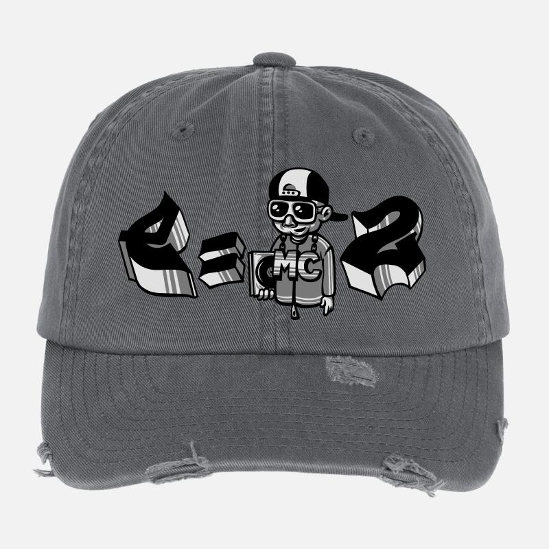 E=MC2 flex Flexfit Vintage Destroyed Cap