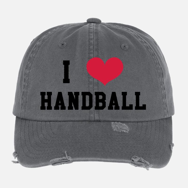 I Love Handball Casquette vintage effet usé Flexfit