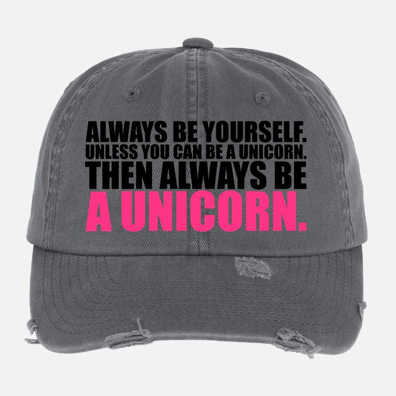 toujours vous-même être Licorne drôle Casquette vintage effet usé Flexfit