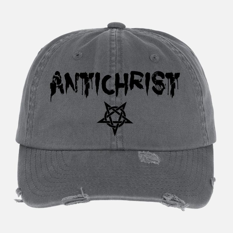 Antichrist - Lucifer Flexfit Vintage Destroyed Cap
