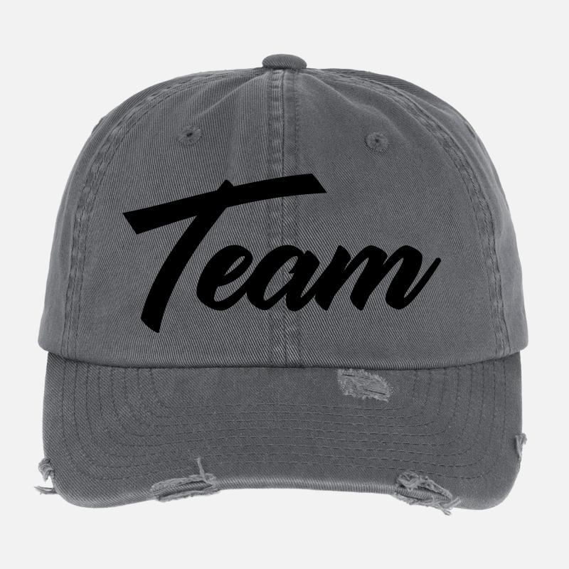 team Casquette vintage effet usé Flexfit
