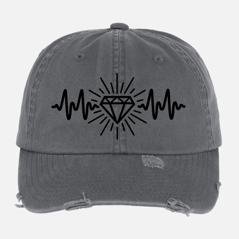 diamond Flexfit Vintage Destroyed Cap