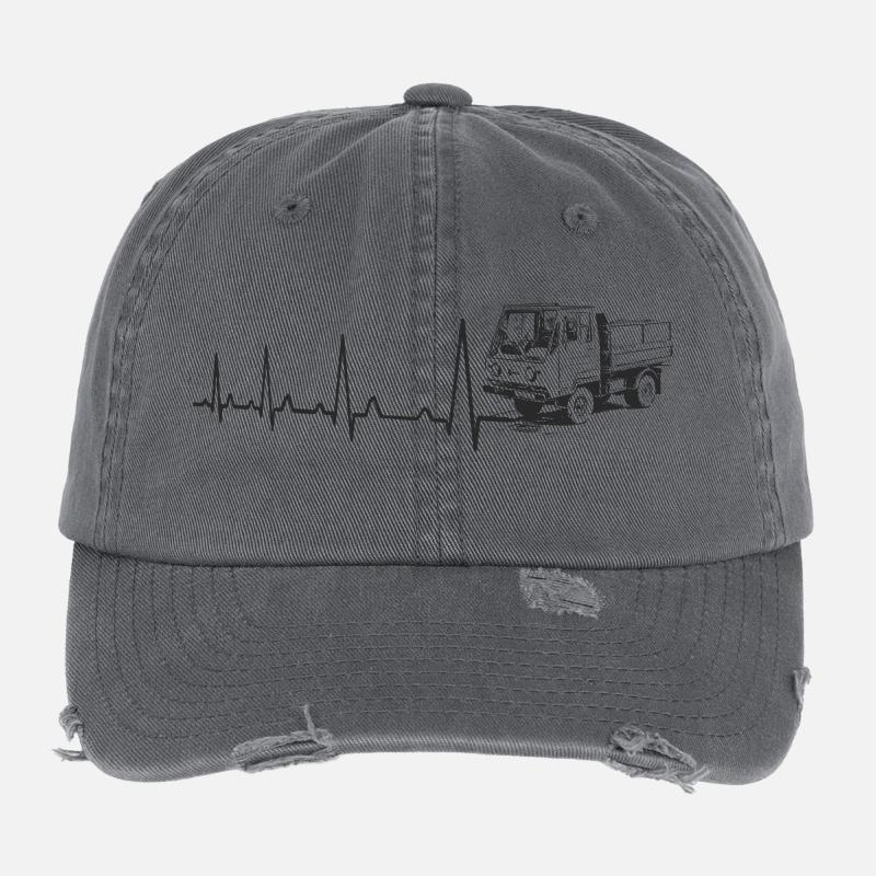 Heartbeat - Multicar M25 Flexfit Vintage Destroyed Cap