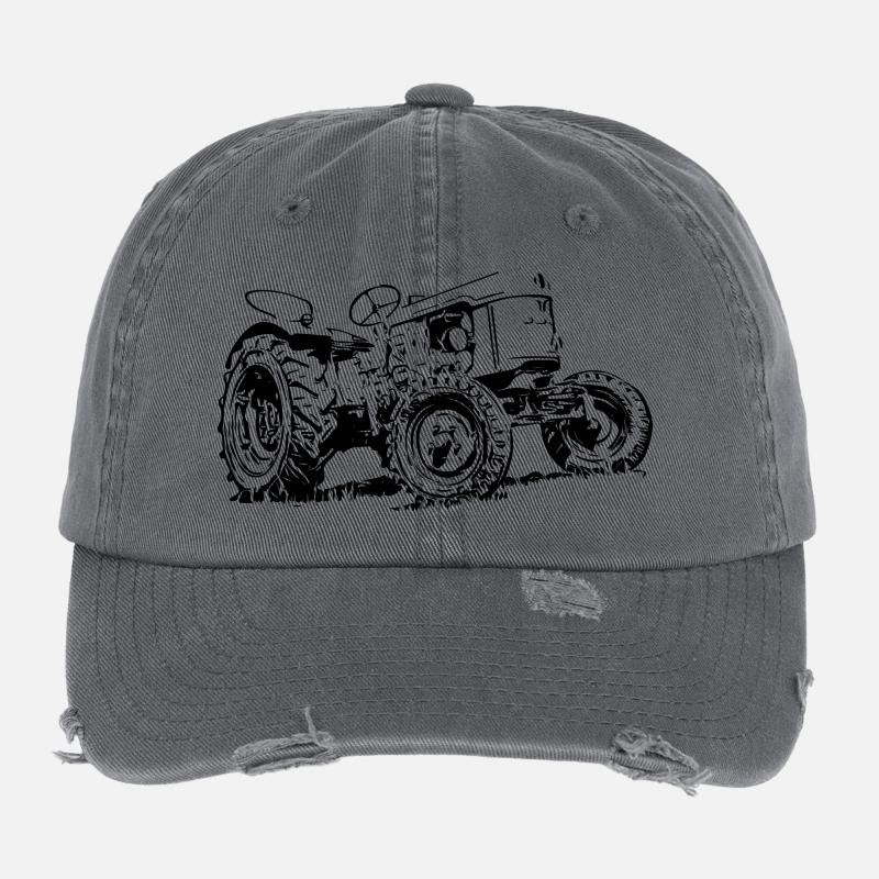 Traktor D25 Flexfit Vintage Destroyed Cap