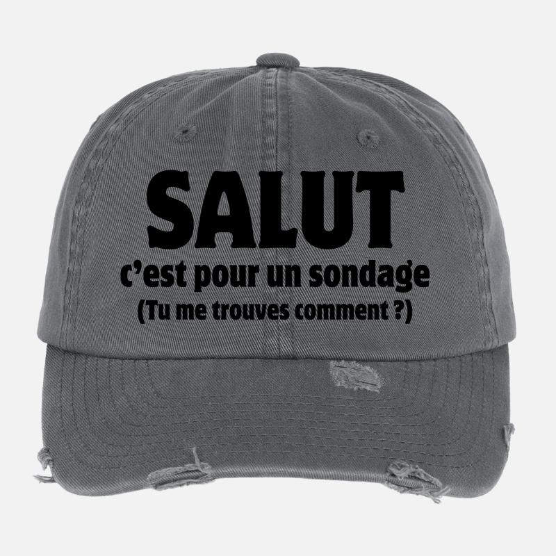 Hi, hello, poll Flexfit Vintage Destroyed Cap