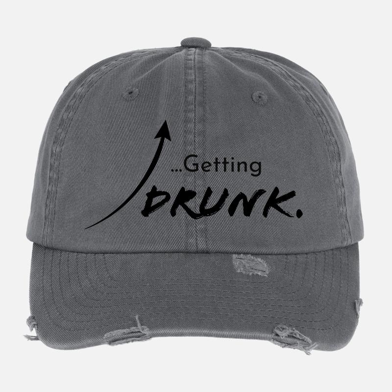 Getting drunk, Version 1 Flexfit Vintage Destroyed Cap