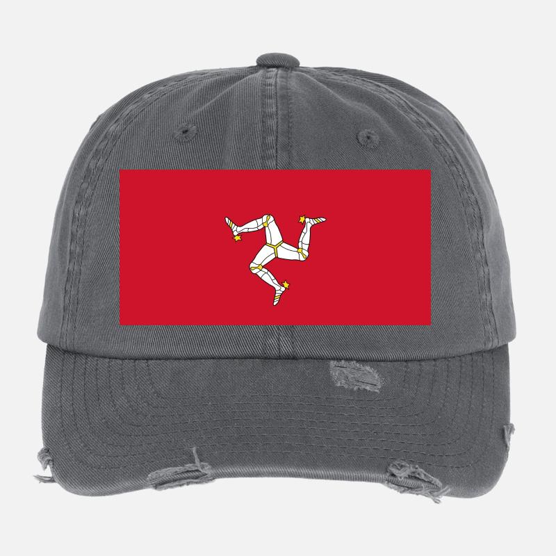 Île de Man Casquette vintage effet usé Flexfit