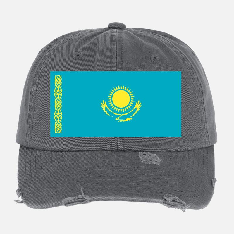 Kazakhstan Flexfit Vintage Destroyed Cap