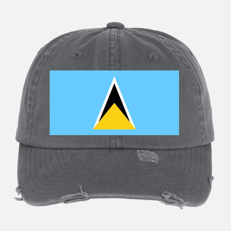 St. Lucia Flexfit Vintage Destroyed Cap