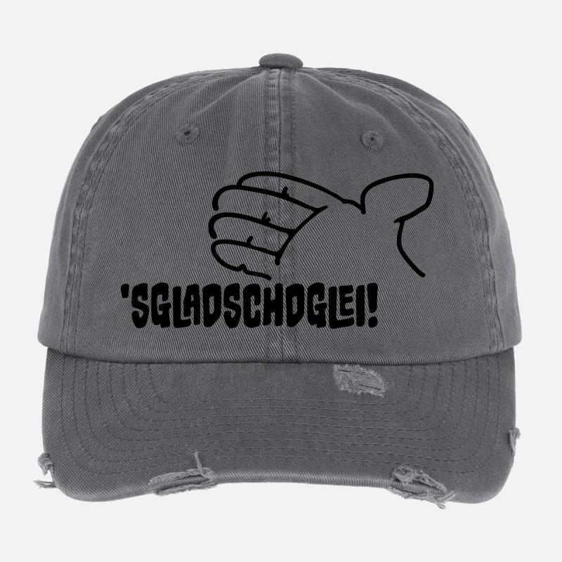 Sgladschdglei! Es klatscht gleich! Flexfit Vintage Destroyed Cap