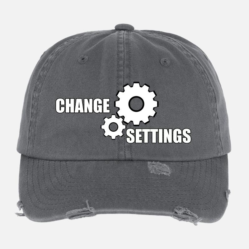 CHANGE SETTINGS Flexfit Vintage Destroyed Cap