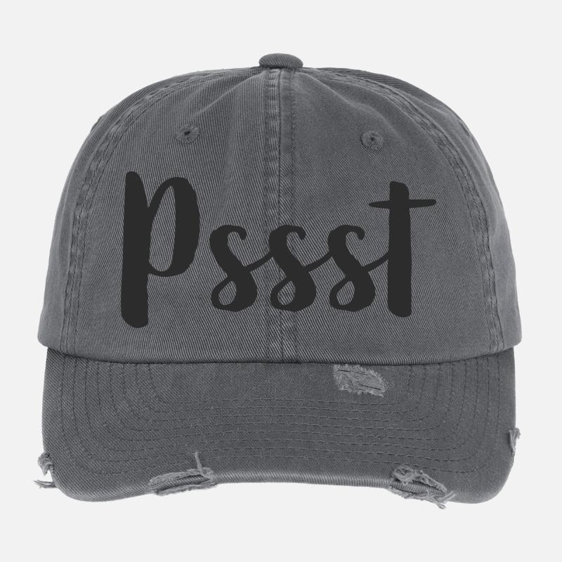Pssst - Ruhe bitte Flexfit Vintage Destroyed Cap