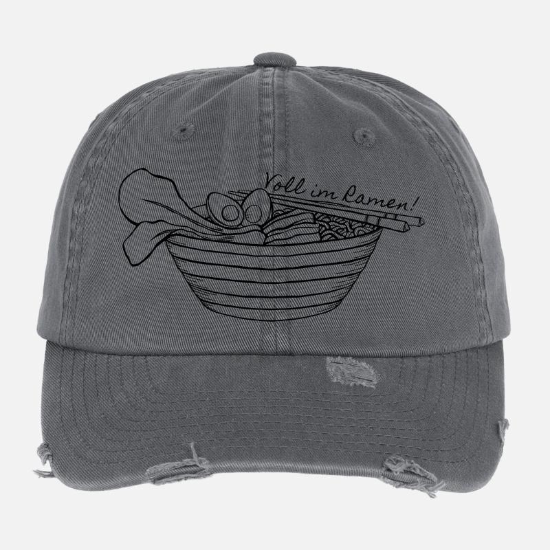 Voll im Ramen! Flexfit Vintage Destroyed Cap