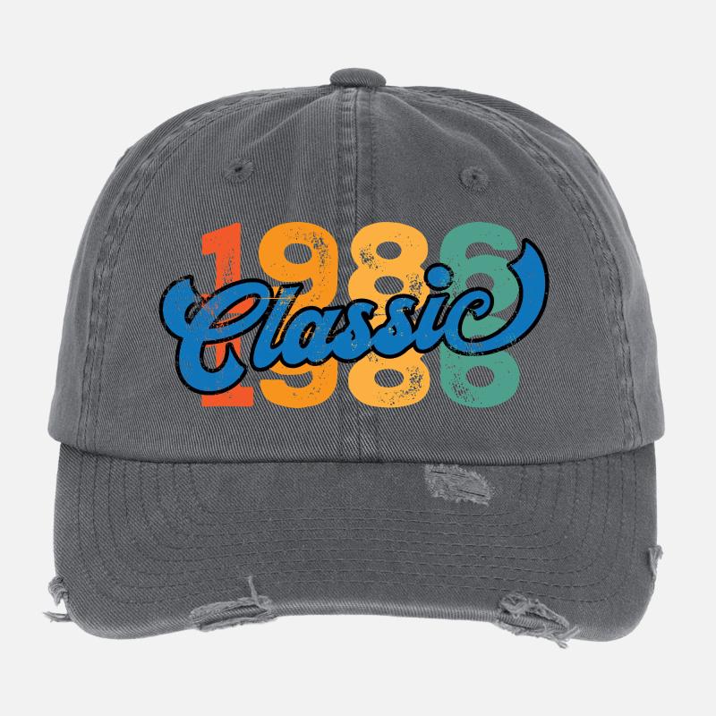 Millésime 1986 Casquette vintage effet usé Flexfit