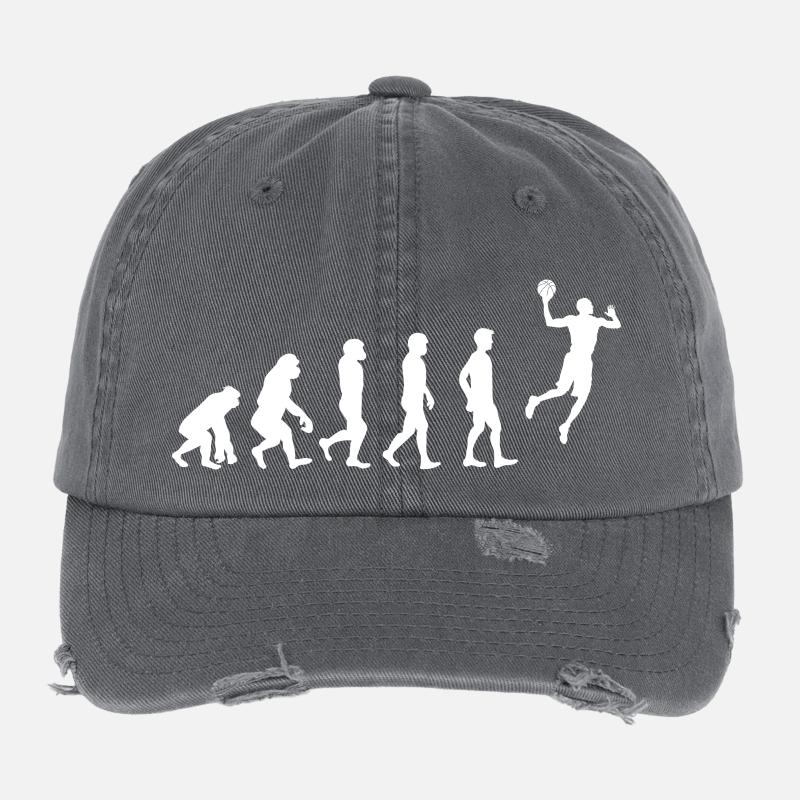 Basketball Evolution! Flexfit Vintage Destroyed Cap