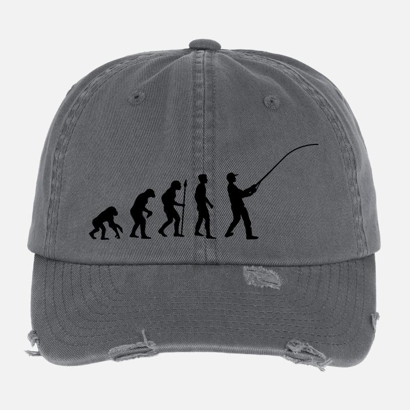 fishing__evolution____f1 Flexfit Vintage Destroyed Cap