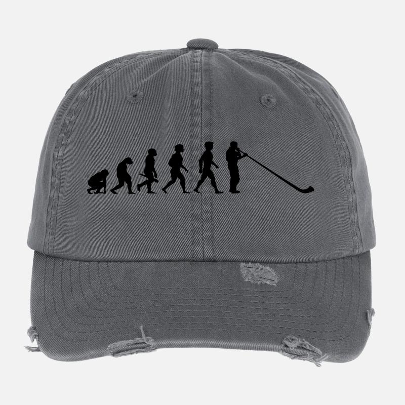 Evolution Alphorn Alpenhorn Musik Flexfit Vintage Destroyed Cap