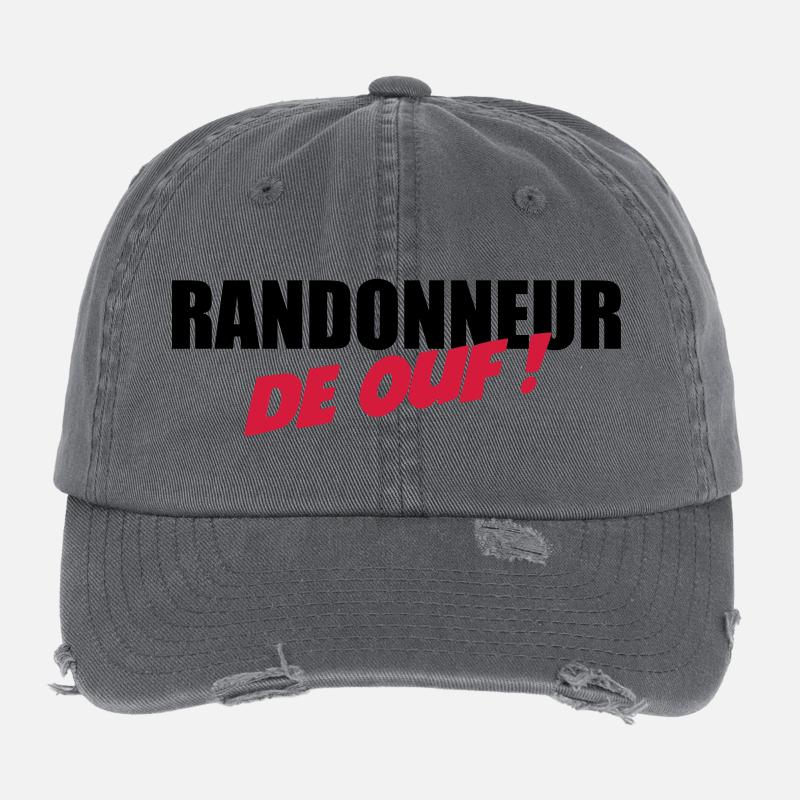 Randonneur de ouf ! Casquette vintage effet usé Flexfit