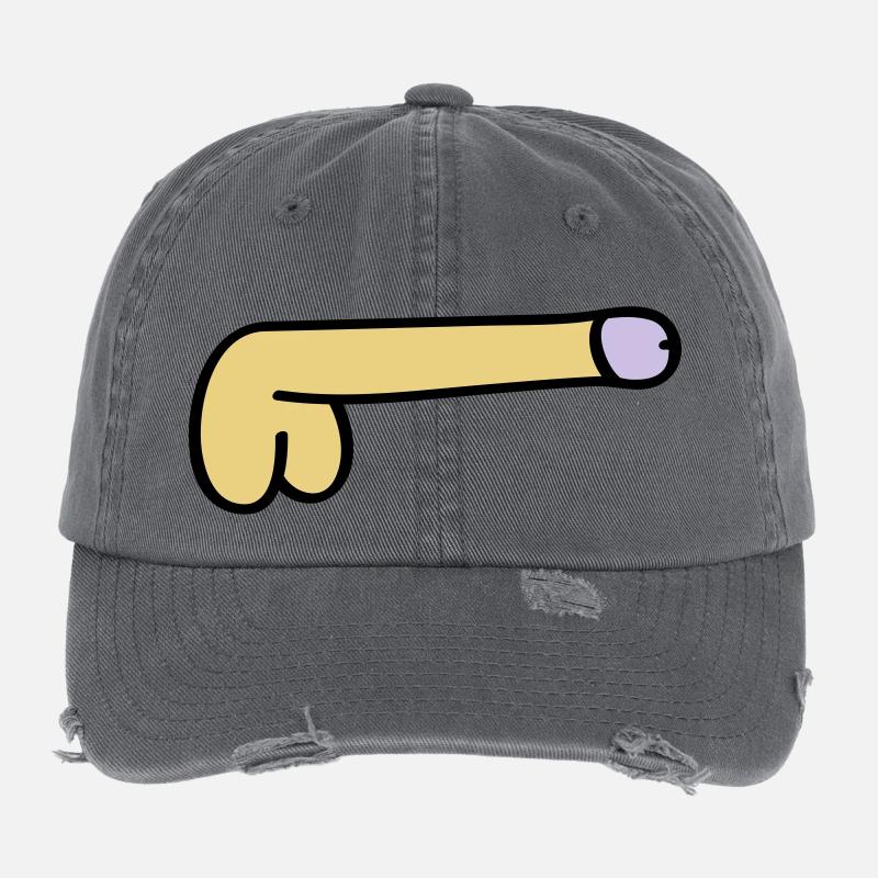 symbol dick Flexfit Vintage Destroyed Cap