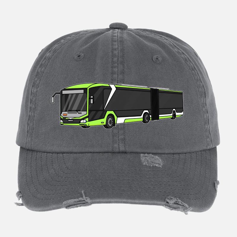 Bus, school bus, bus driver Flexfit Vintage Destroyed Cap