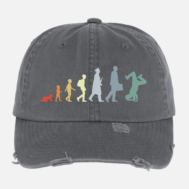 Vintage Breakdancer Evolution Casquette vintage effet usé Flexfit