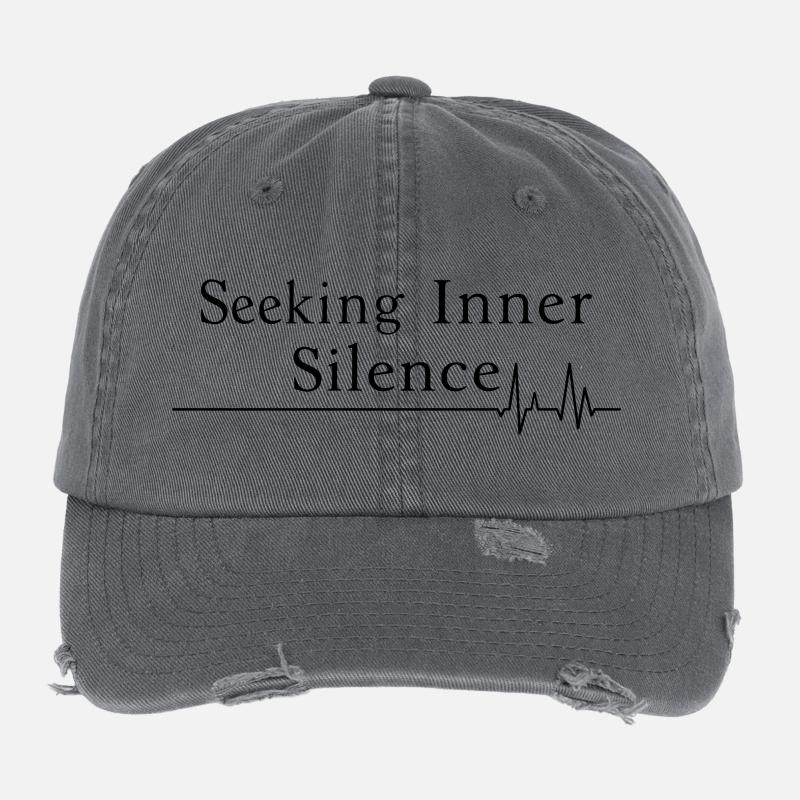 Seeking Inner Silence Flexfit Vintage Destroyed Cap