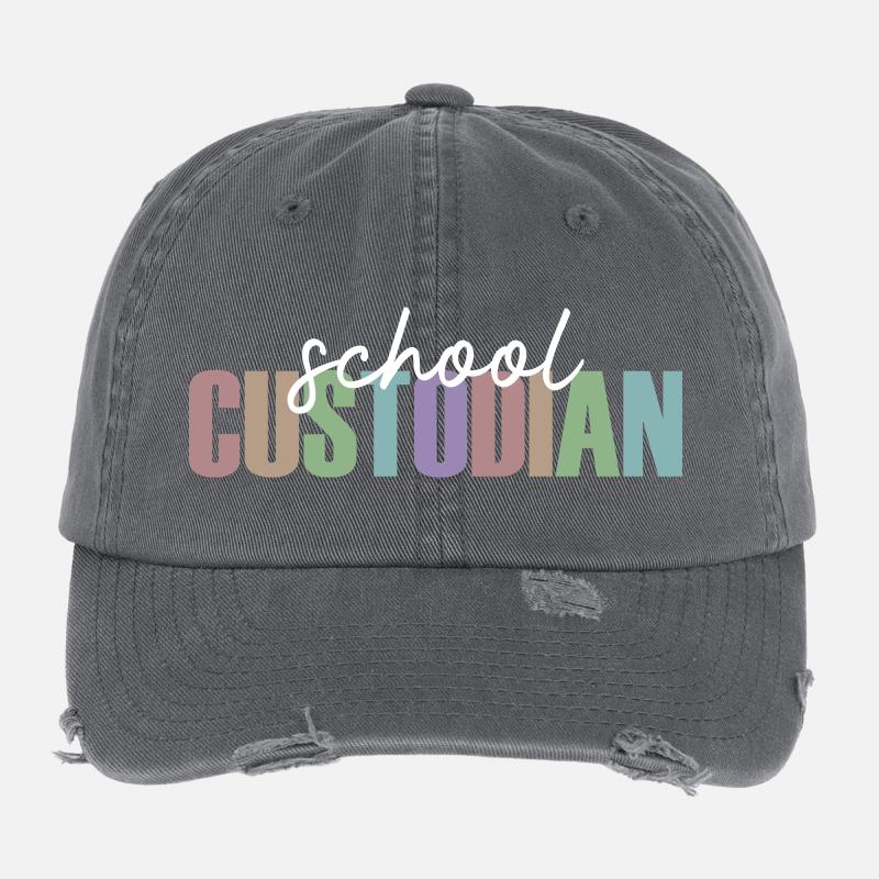 Gardien de l’école Casquette vintage effet usé Flexfit