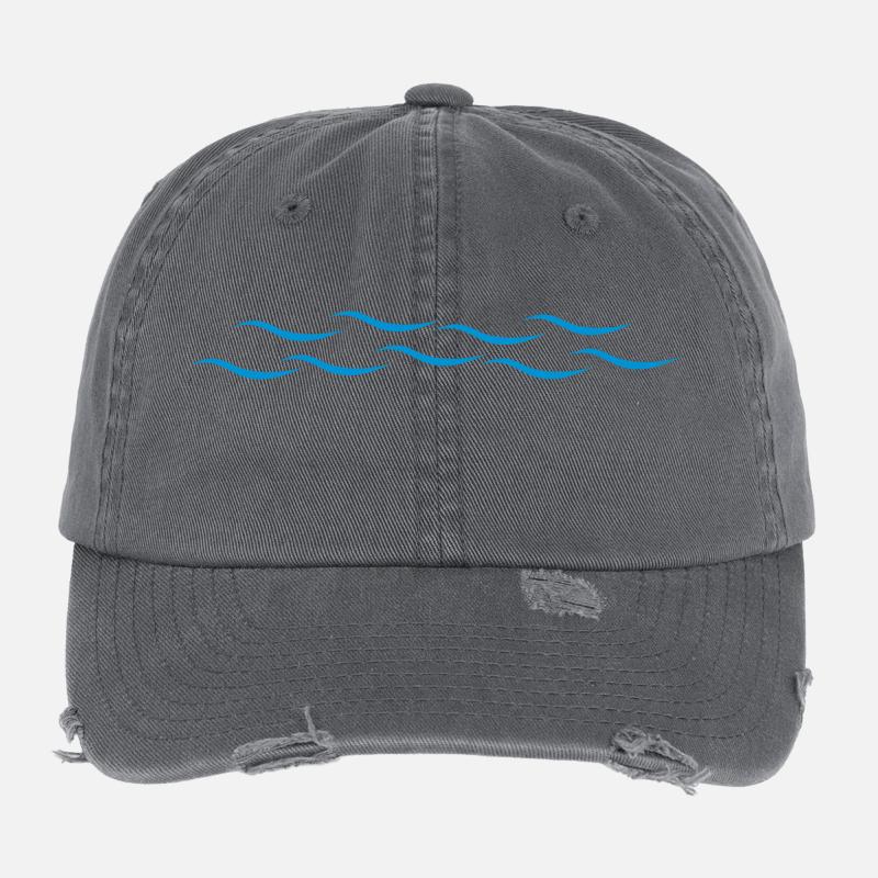 Ondes Casquette vintage effet usé Flexfit