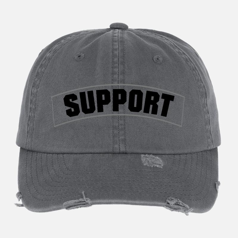 SUPPORT Flexfit Vintage Destroyed Cap