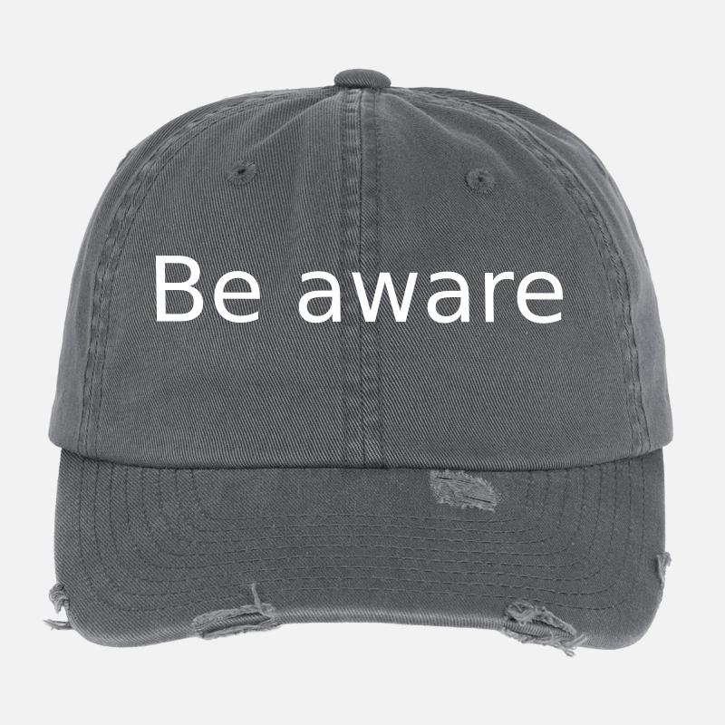 Be Aware. Be conscious Flexfit Vintage Destroyed Cap