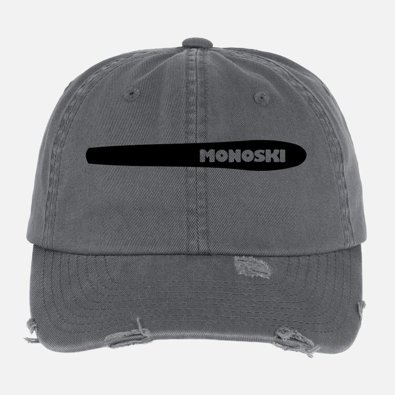 MONOSKI, PIED MONO, EAU, EAU, DE SKI,wakeboard Casquette vintage effet usé Flexfit