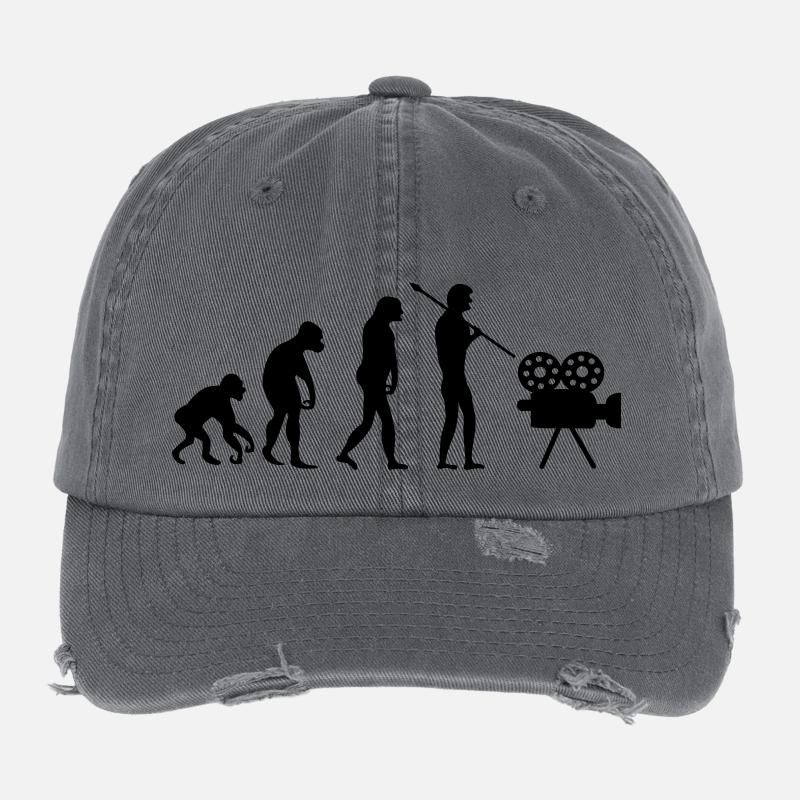 movie_evolution Flexfit Vintage Destroyed Cap