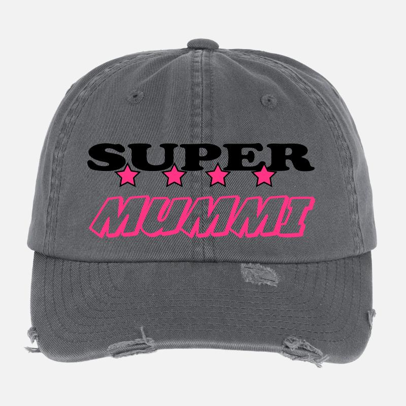 Super mummi Flexfit Vintage Destroyed Cap