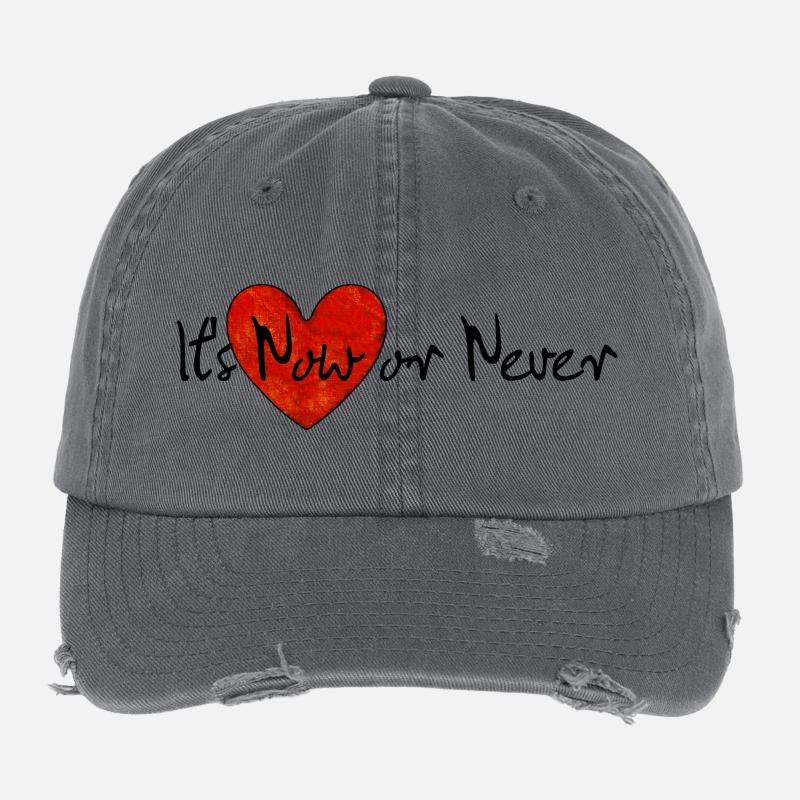C’est Now or Never | Song Shirt Casquette vintage effet usé Flexfit