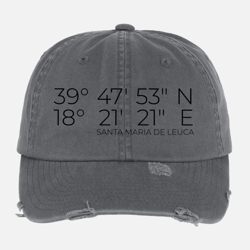 Coordinates: Santa Maria de Leuca, Apulia, Italy Flexfit Vintage Destroyed Cap