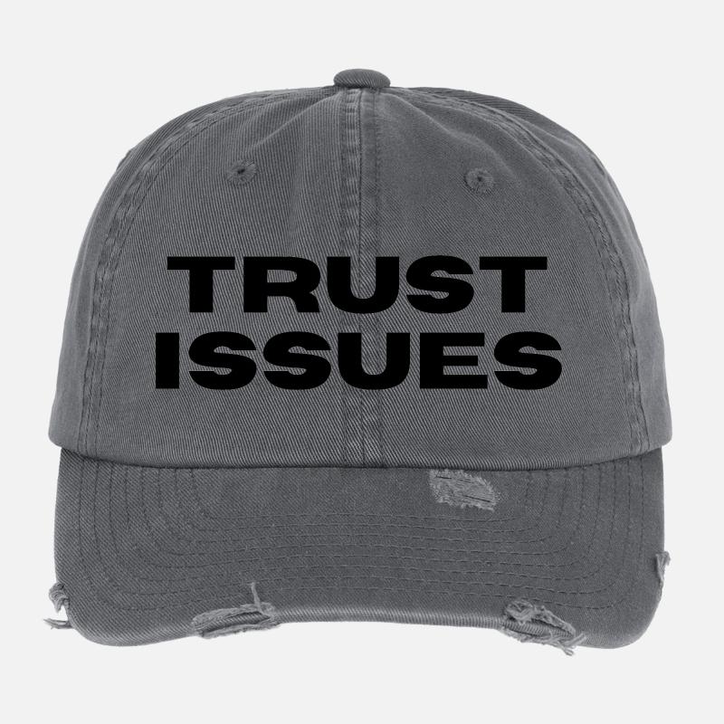 TRUST ISSUES Flexfit Vintage Destroyed Cap