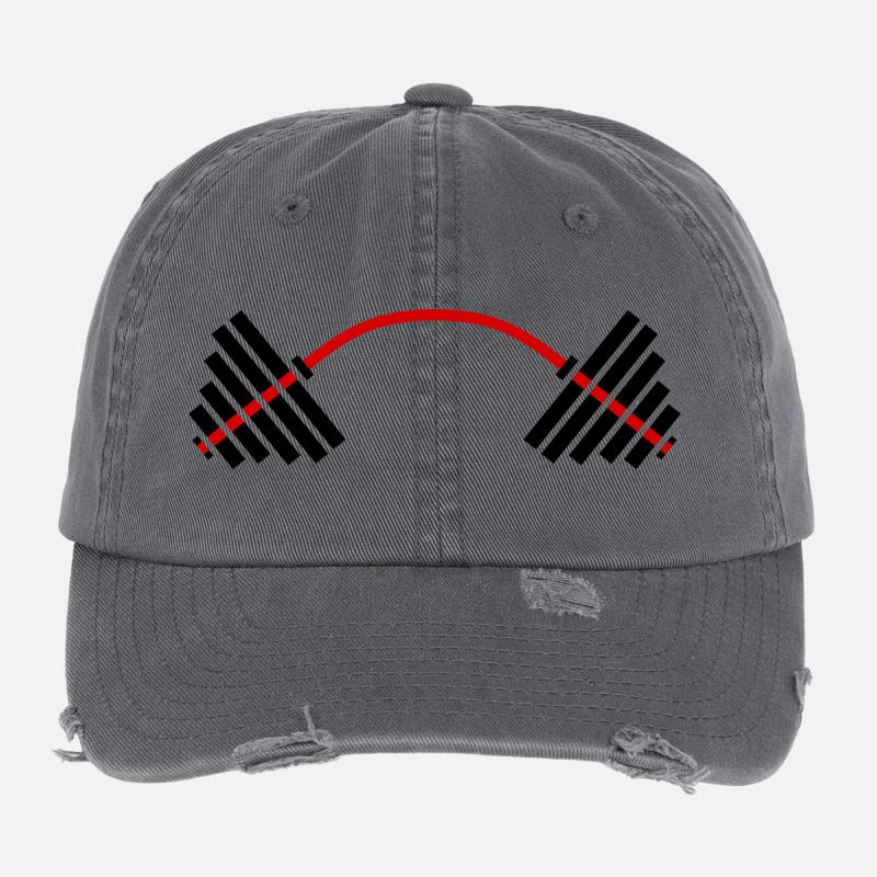 Max Power GYM: Workout & Motivation Flexfit Vintage Destroyed Cap